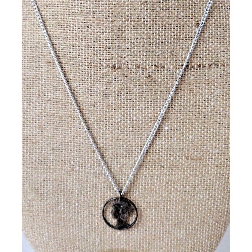 Vintage 1943 Silver Us Merc Dime Liberty Coin Jewelry Pendant Germany Chain